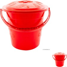 NEU ROT AUFBEWAHRUNGSEIMER MIT