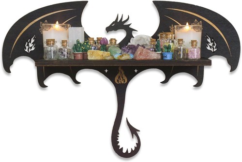 Gotisches drachen wandregal - drachen,